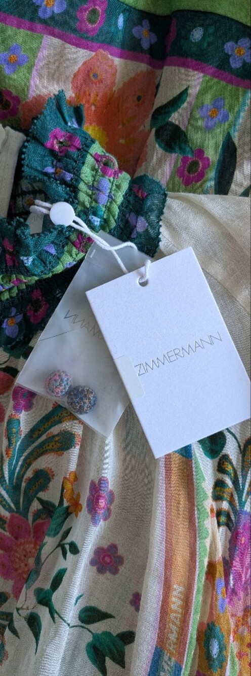 Zimmermann Ginger Swing Ramie Maxi Dress - Picture 6 of 11